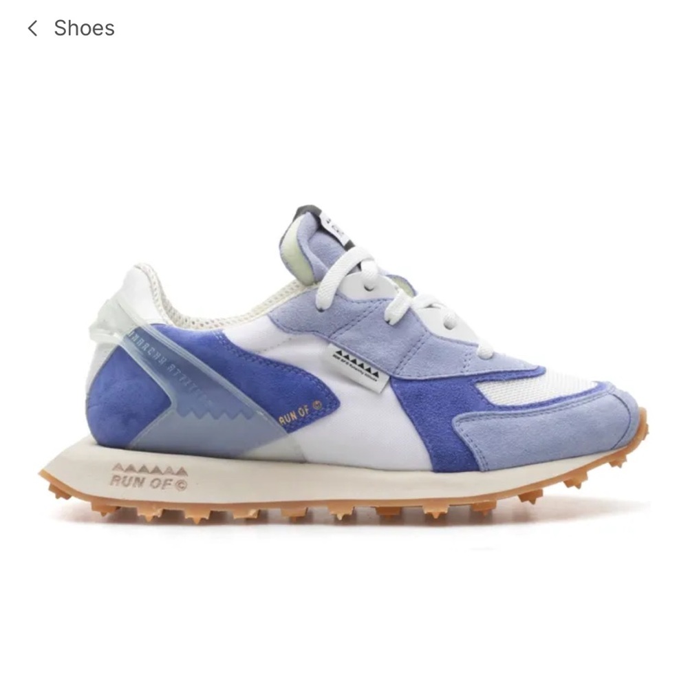 Run On Italian Sneakers.  BlueWhite